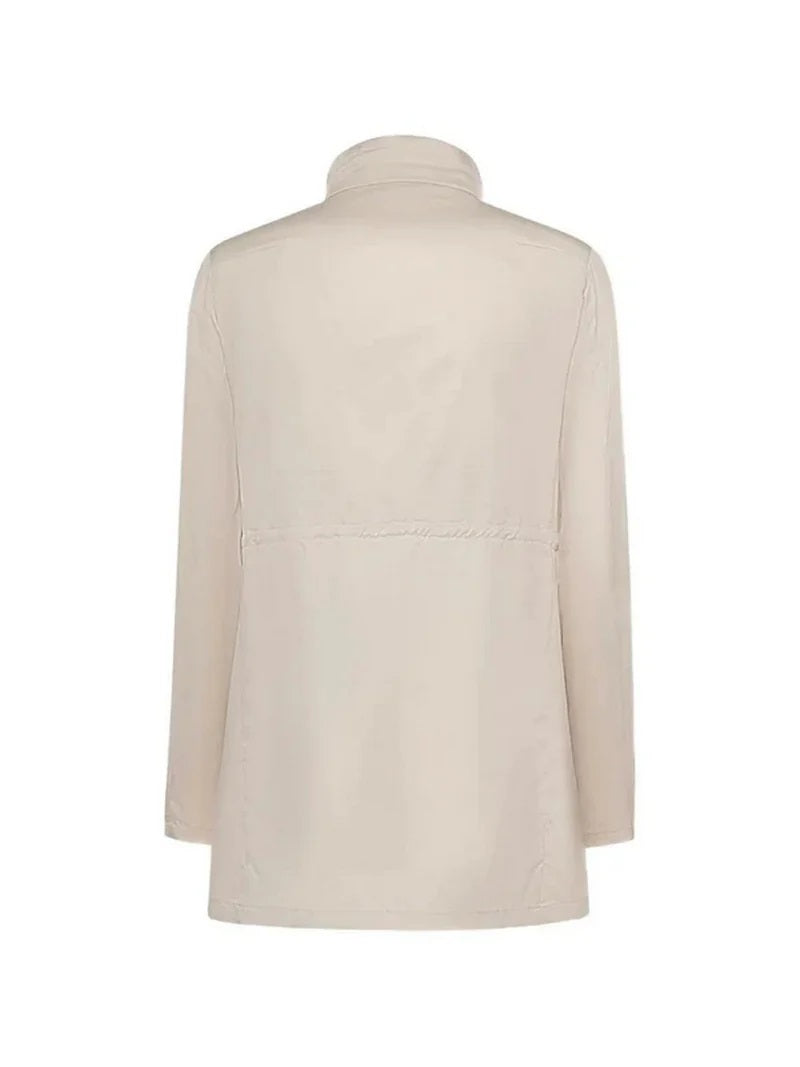 FAY Cappotto Donna Virginia Tessuto Tecnico-Crema