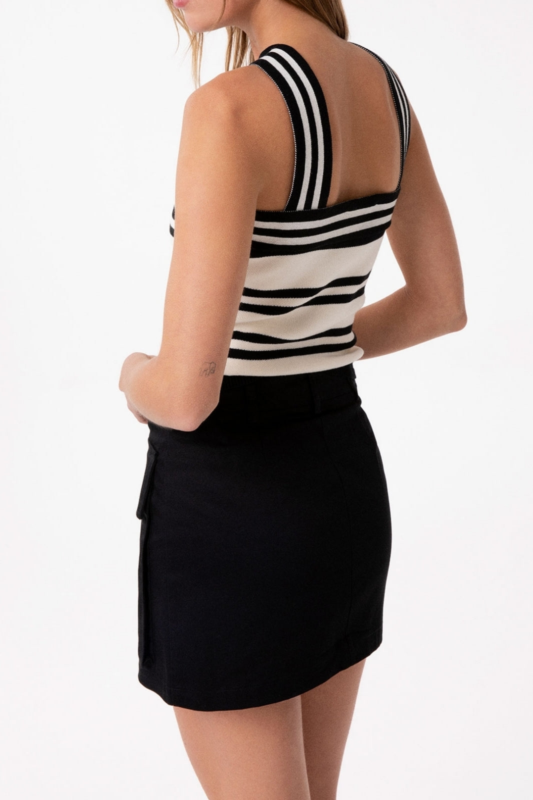 GAELLE PARIS Top Donna Maglia Righe-Nero