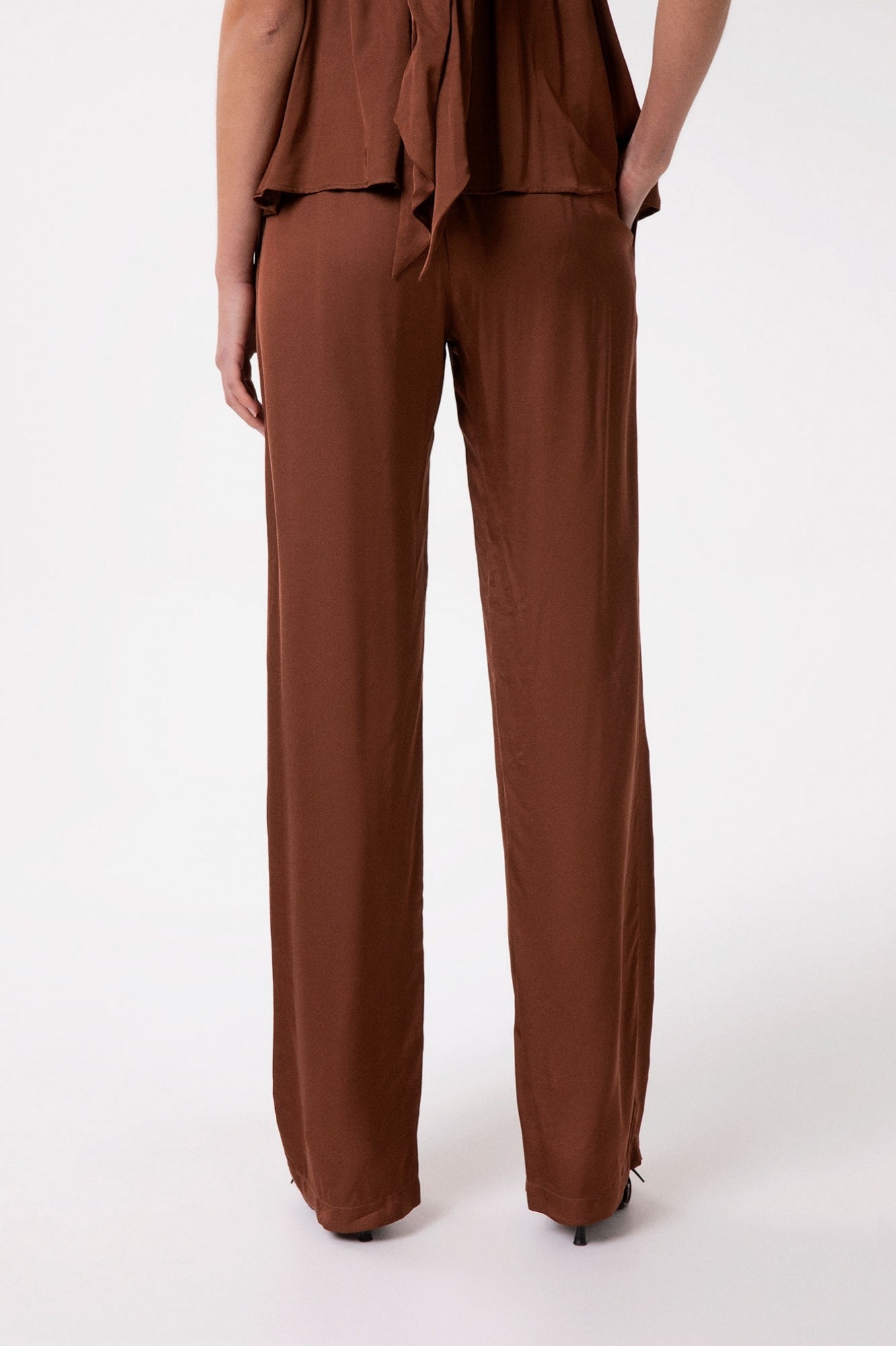 GAELLE PARIS Pantalone Donna Raso-Moka