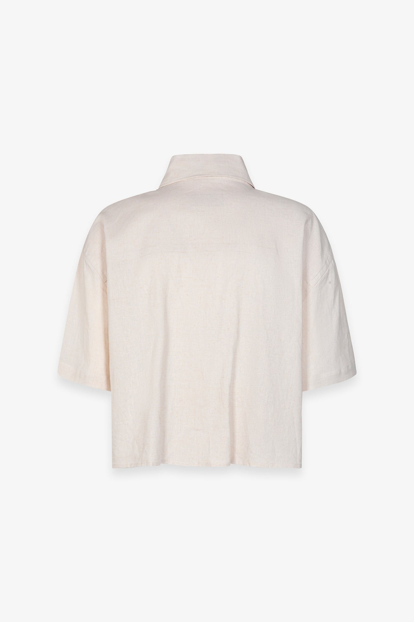 GAELLE PARIS Camicia Donna Corta Ricamo Logo-Avorio