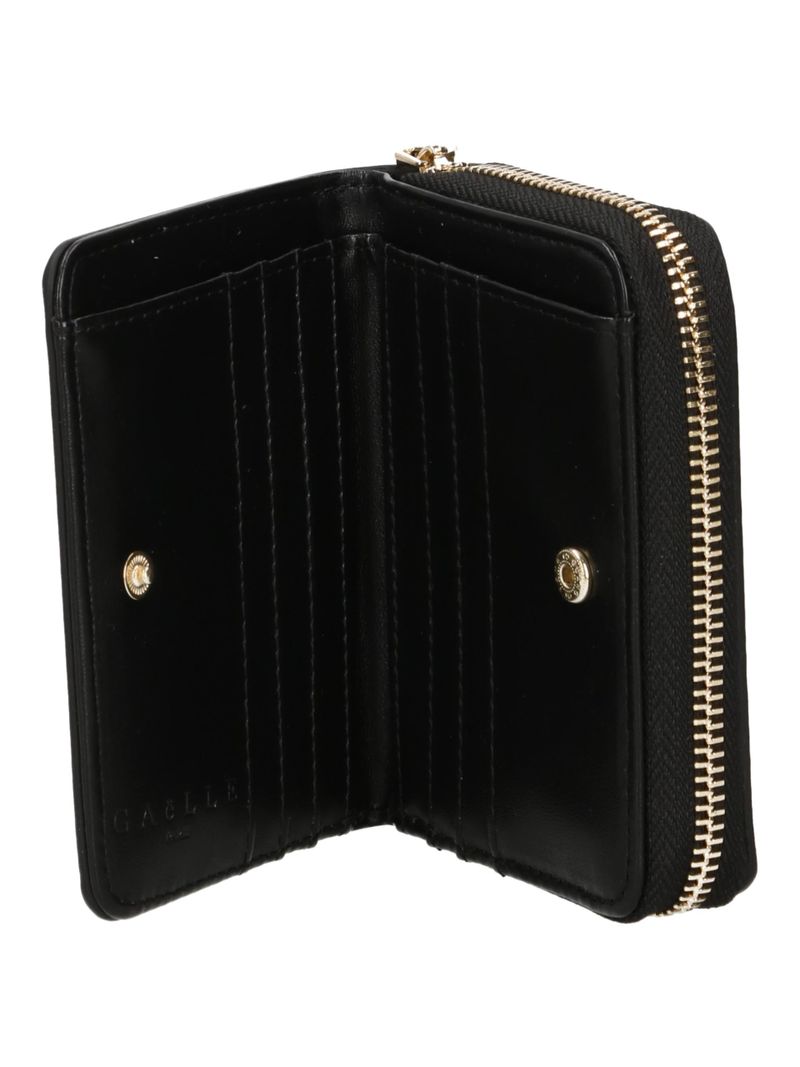 GAELLE PARIS Portafoglio Mini Zip Around Essential-Nero