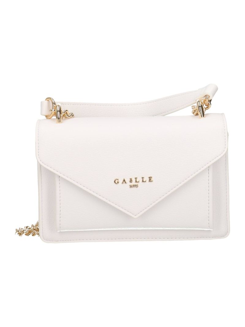 GAELLE PARIS Borsa Mini Shoulder Strap Essential-Bianco