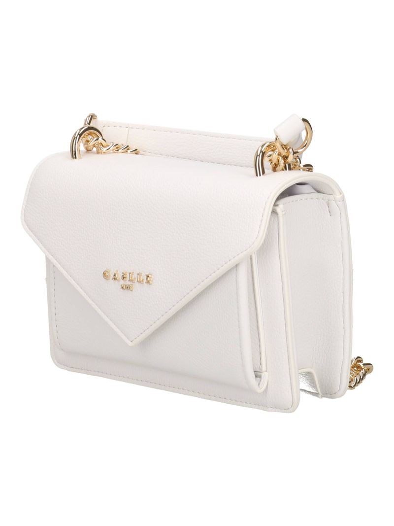 GAELLE PARIS Borsa Mini Shoulder Strap Essential-Bianco