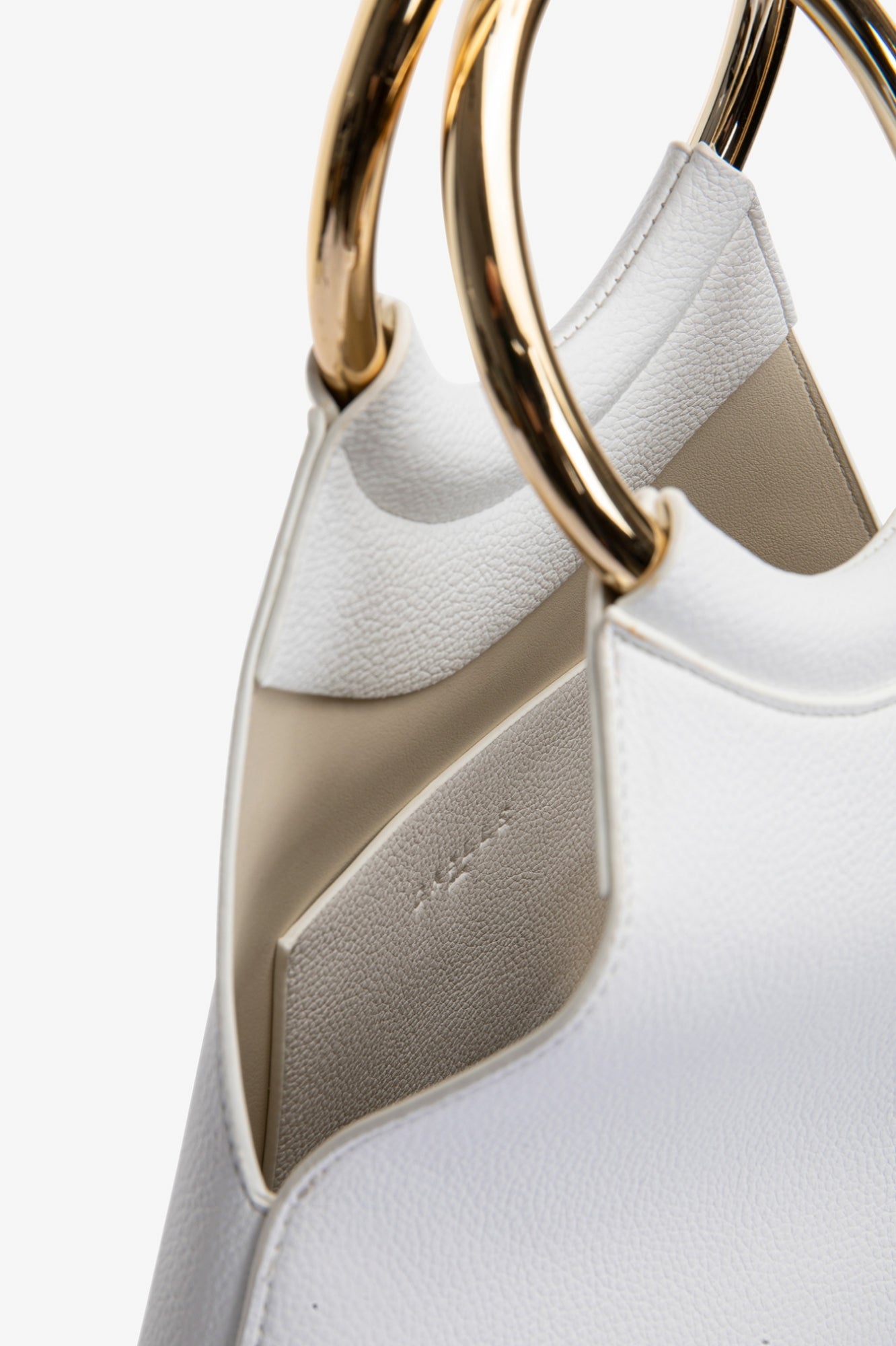 GAELLE PARIS Borsa Regular Hobo Essential-Bianco