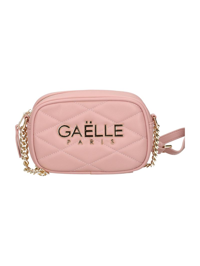 GAELLE PARIS Borsa Mini Camera Bag Metal Logo-Rosa