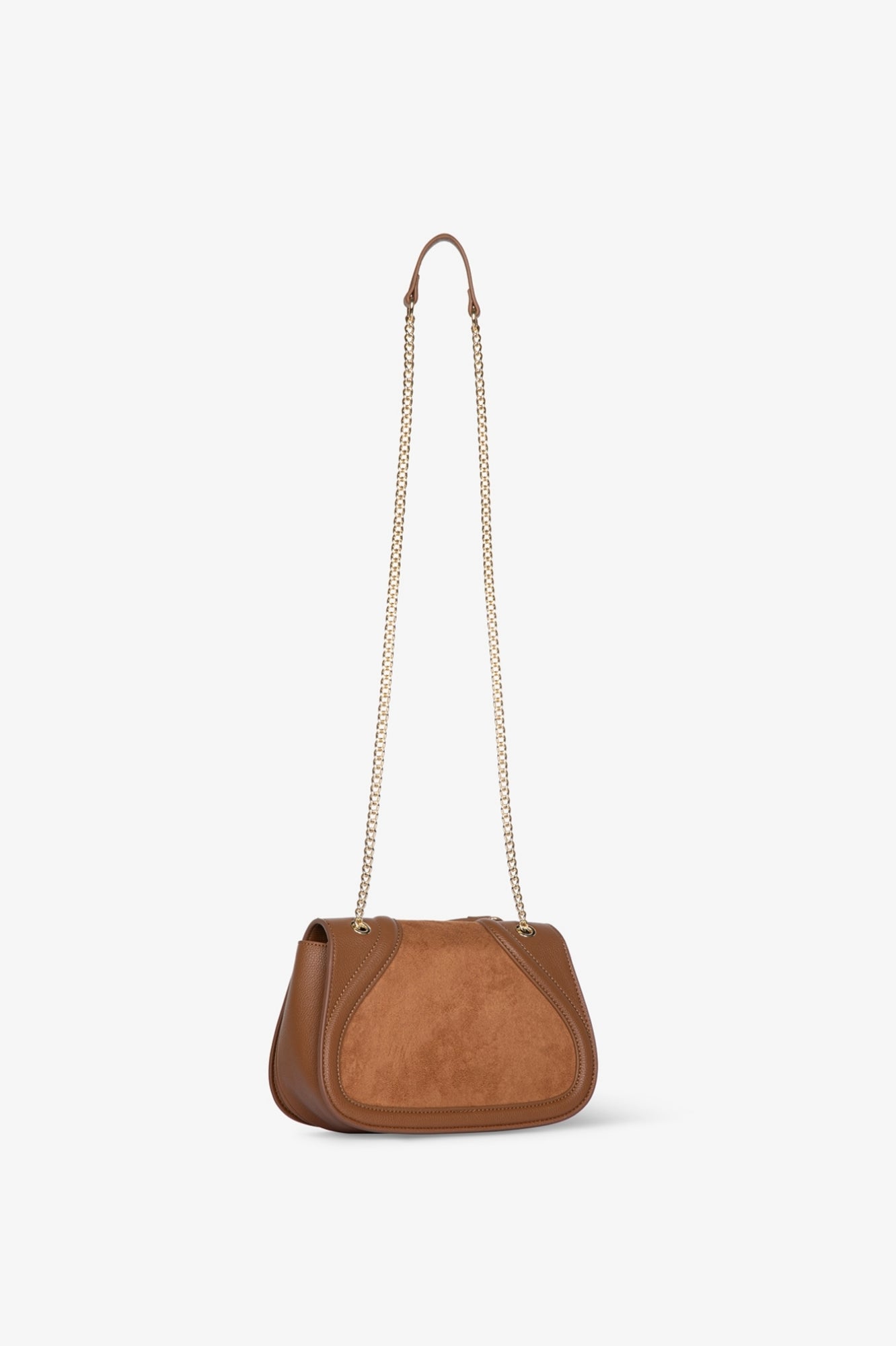 GAELLE PARIS Borsa REGULAR SHOULDER STRAP Maxi Patch G-Caramello