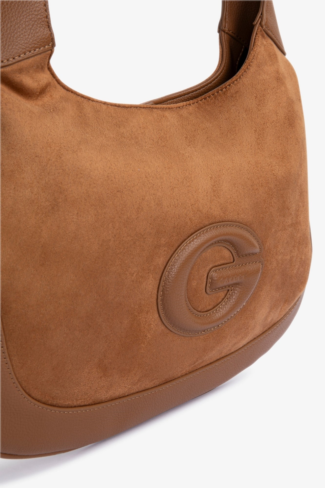 GAELLE PARIS Borsa Maxi Hobo Maxi Patch G-Caramello