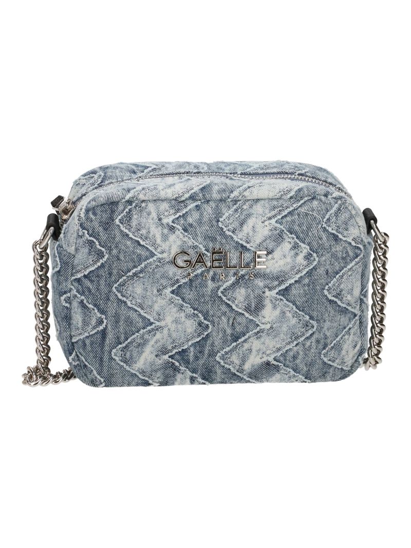 GAELLE PARIS Borsa Mini Camera Bag Denim-Blu