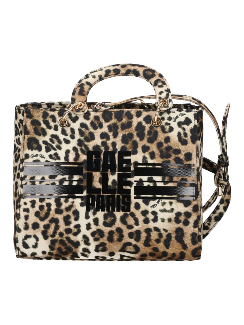 GAELLE PARIS Borsa MINI TOTE Banda Logo-Maculato