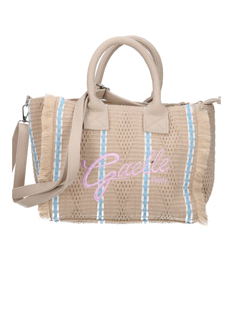 GAELLE PARIS REGULAR SHOPPER Firma Logo Rosa-Beige