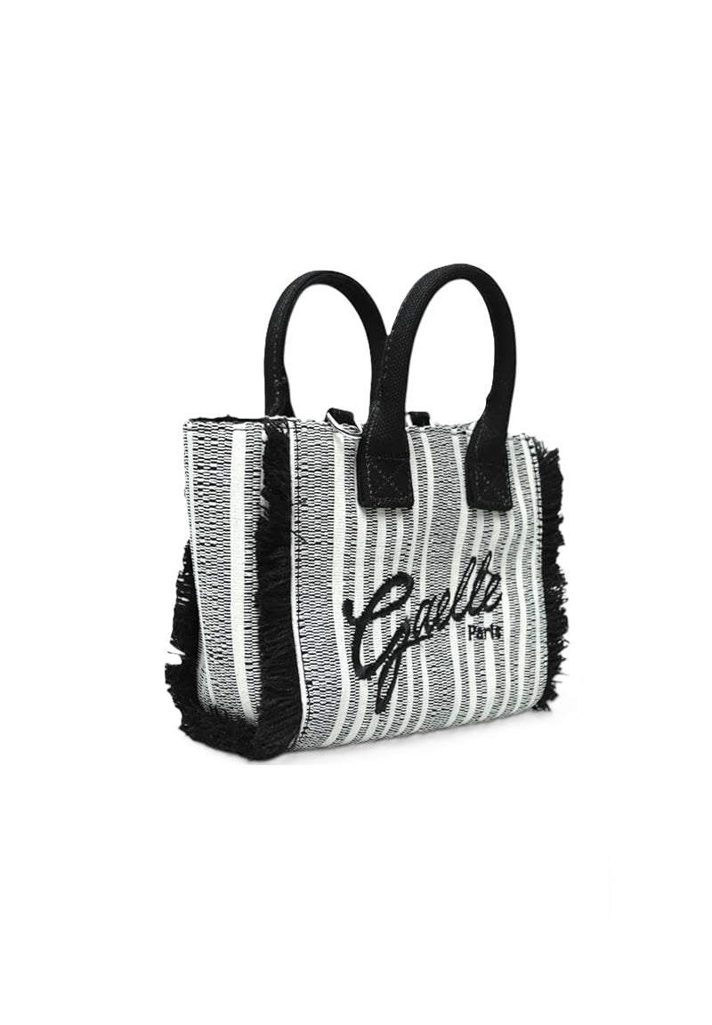 GAELLE PARIS MINI SHOPPER Firma Logo-Nero