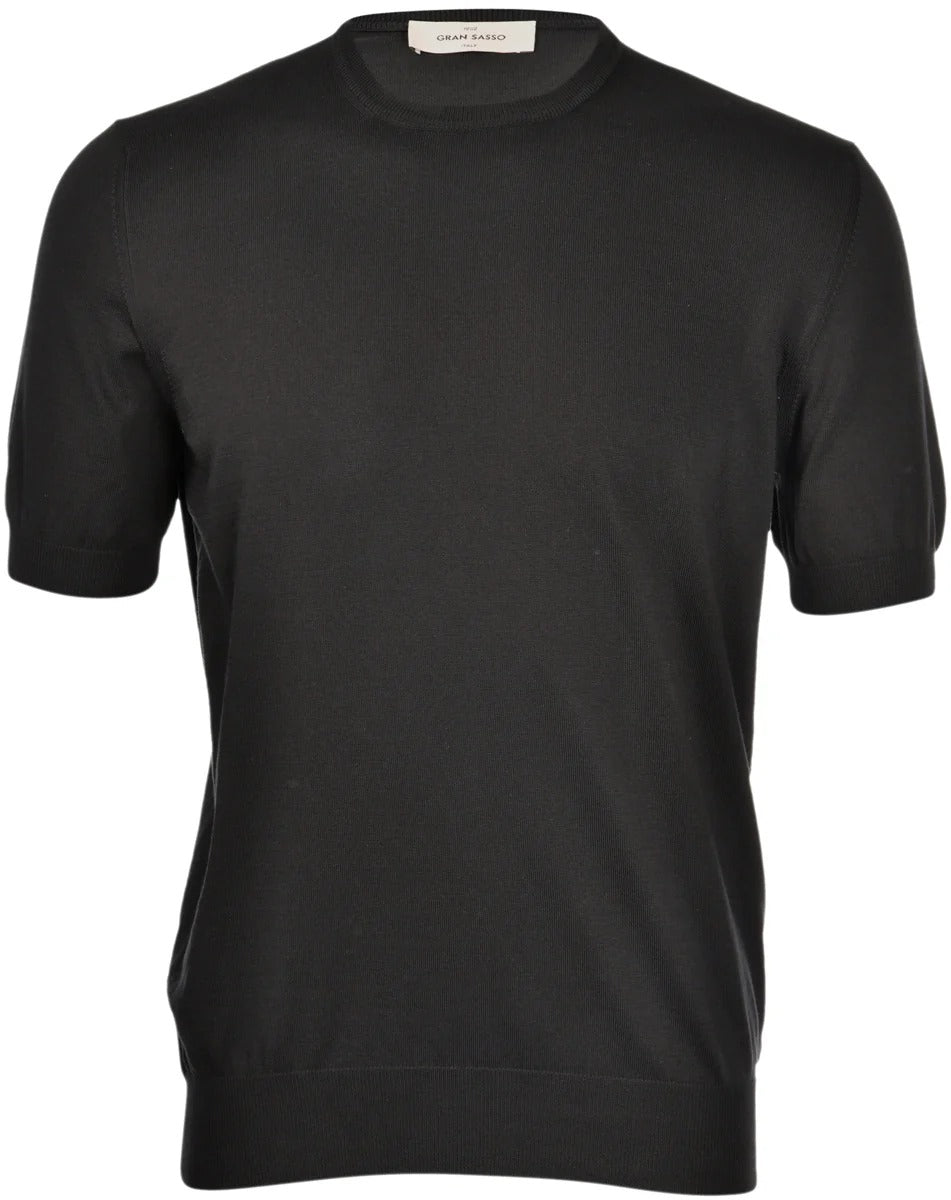 GRAN SASSO T-Shirt Uomo Cotgone Organico-Nero