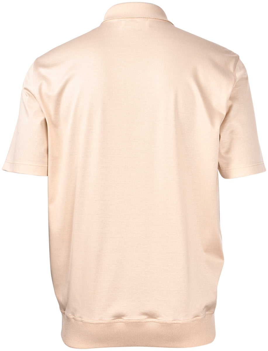GRAN SASSO Polo Uomo Skipper Filo di Scozia-Beige