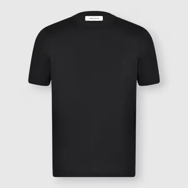 GRAN SASSO T-Shirt Uomo Girocollo Cotone-Nero