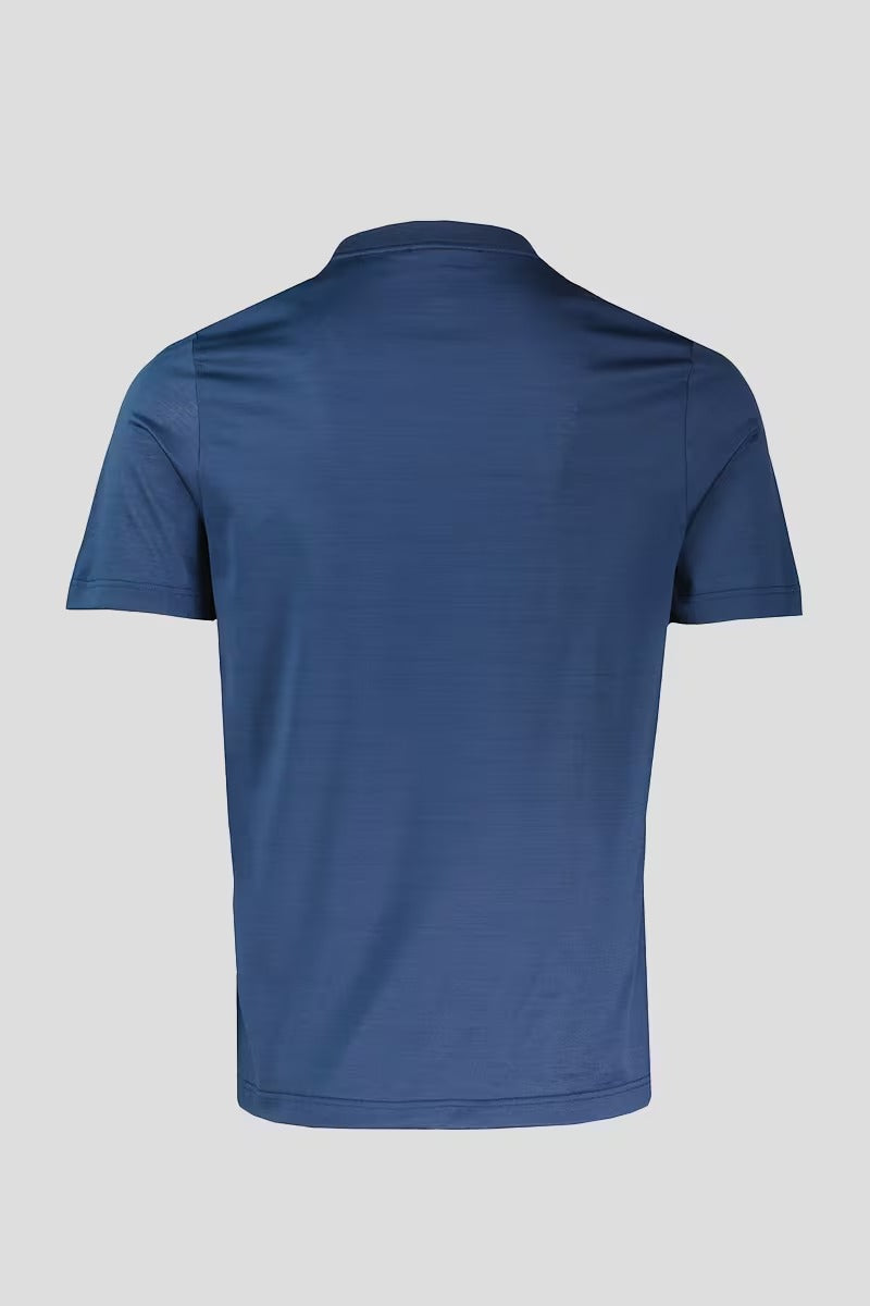 GRAN SASSO T-Shirt Uomo Girocollo Cotone-Bluette