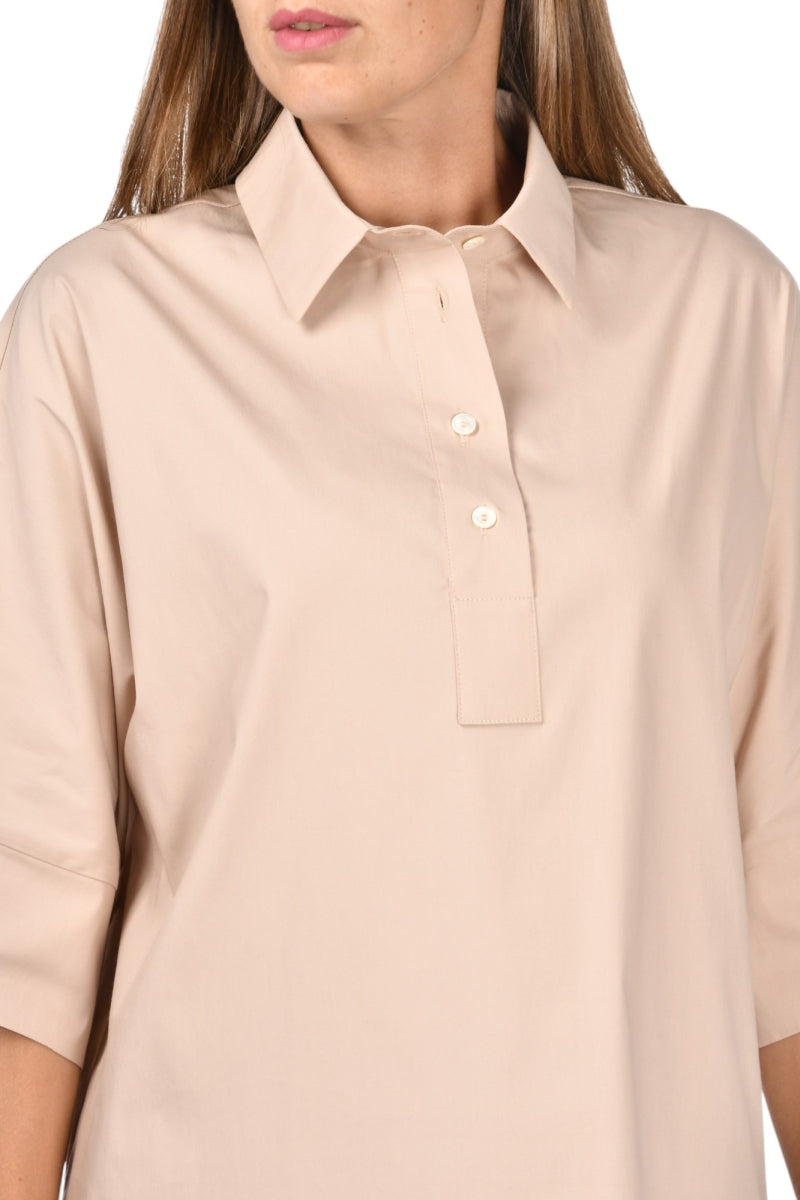 GRAN SASSO Polo Donna Jersey Manica Larga-Rosa