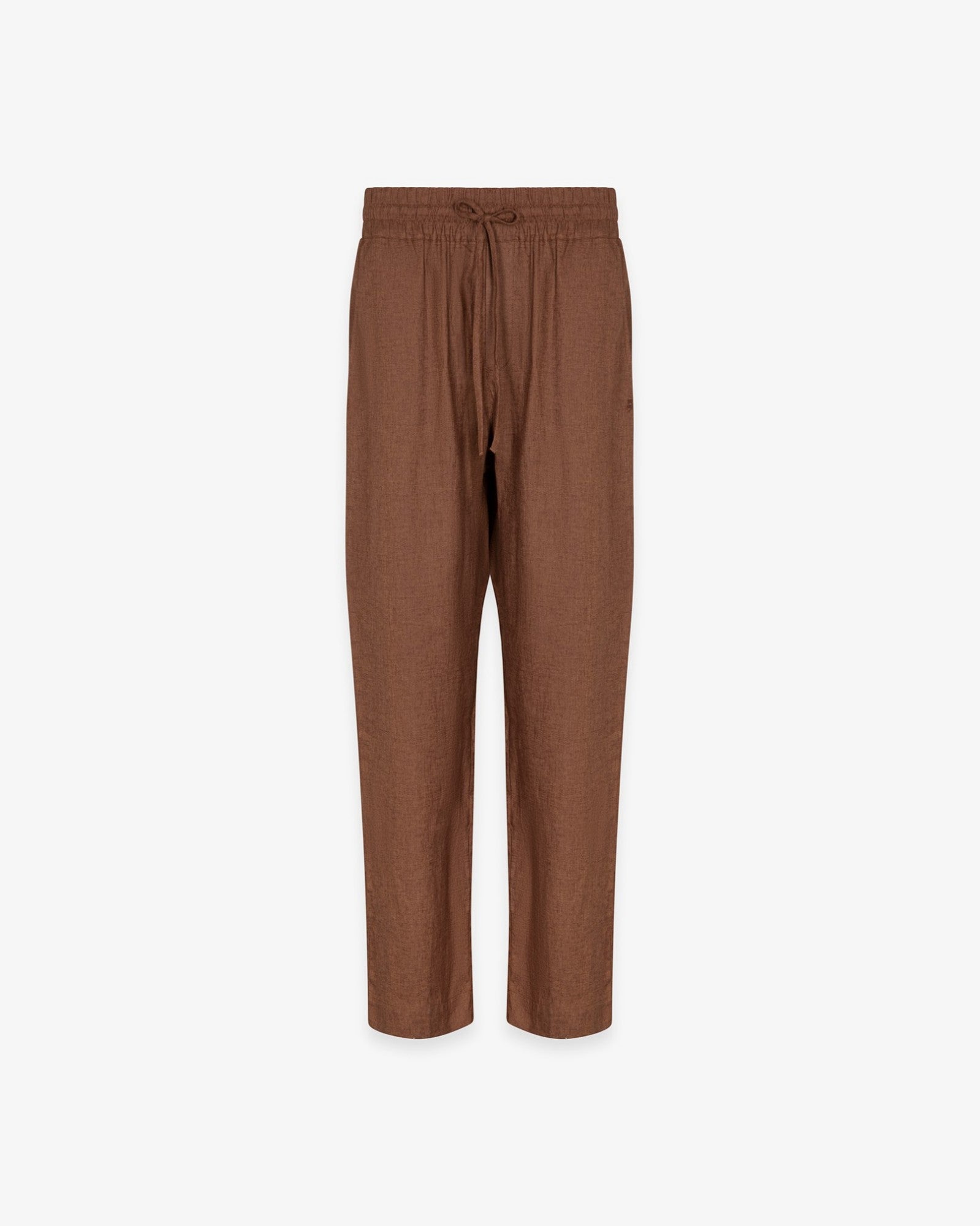 HINNOMINATE Pantalone Uomo Lino-Moka