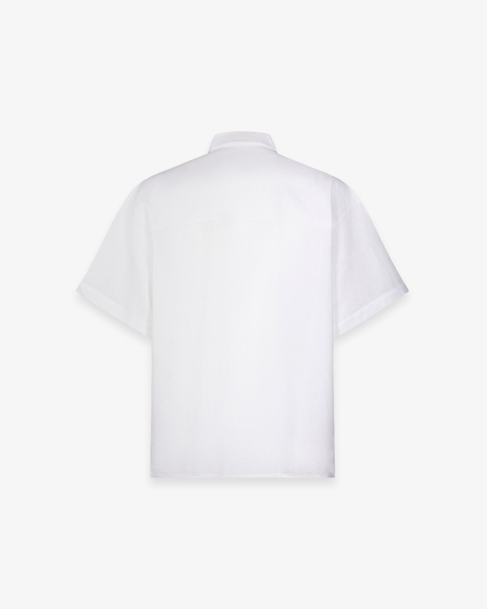 HINNOMINATE Camicia Uomo Lino-Bianco