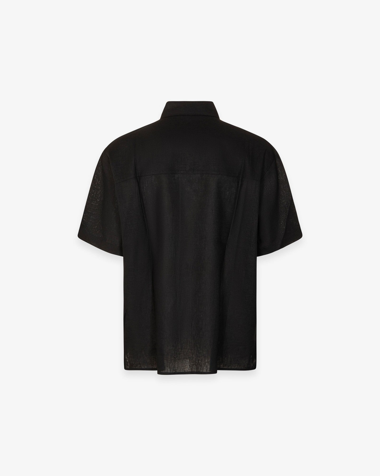 HINNOMINATE Camicia Uomo Lino-Nero