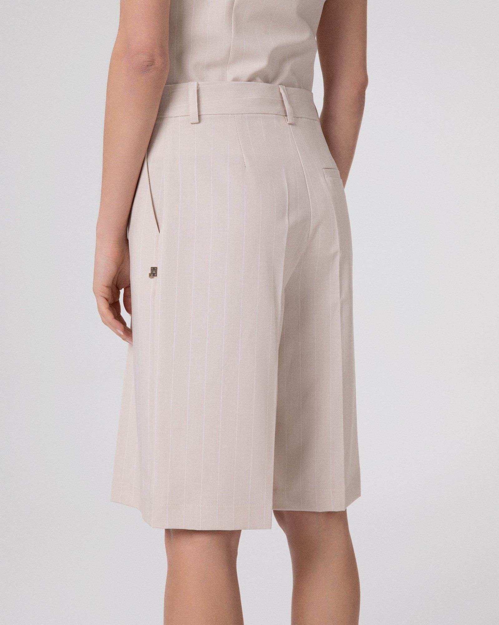 HINNOMINATE Bermuda Donna Gessato-Beige