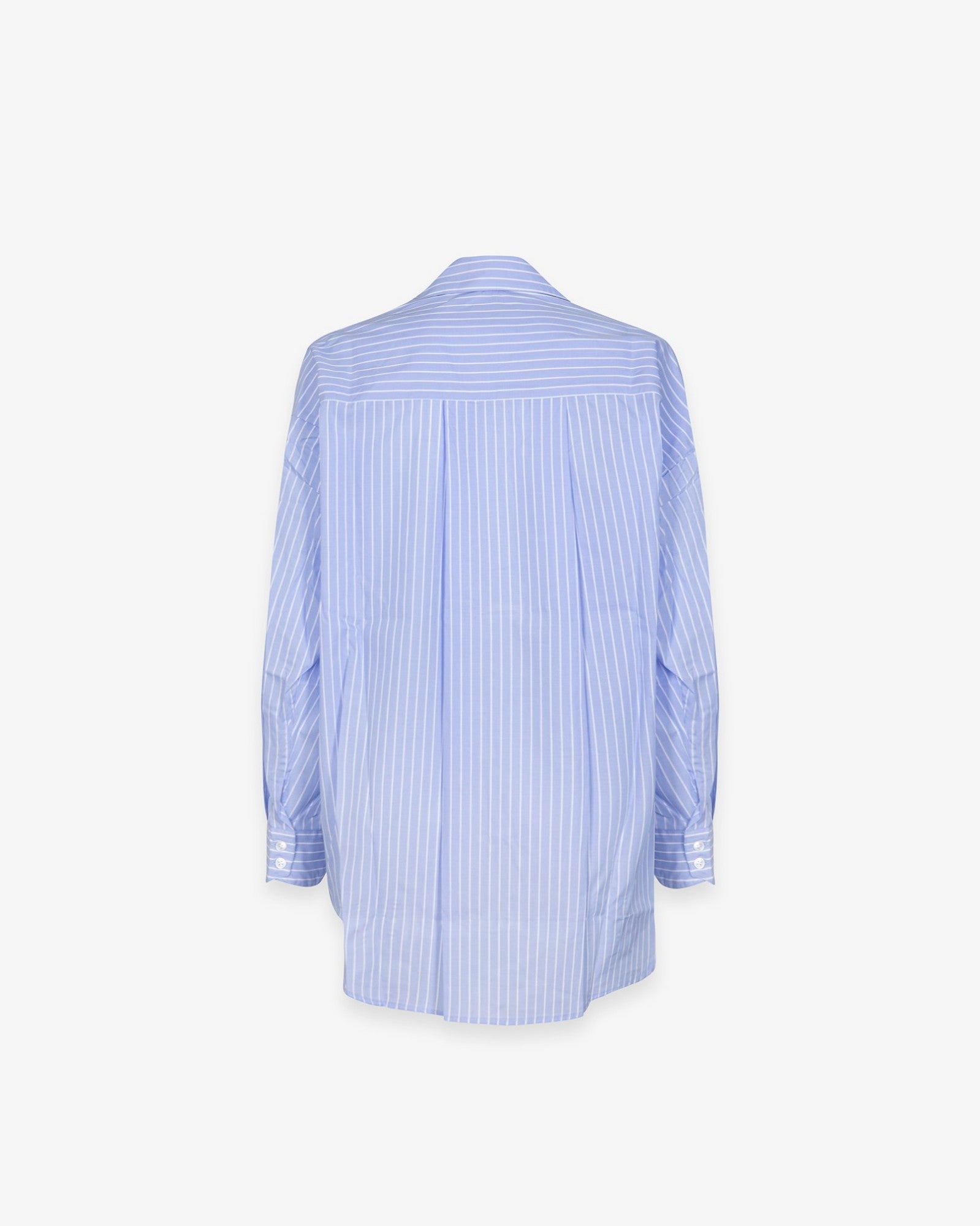 HINNOMINATE Camicia Donna Cotone Righe Over-Azzurro
