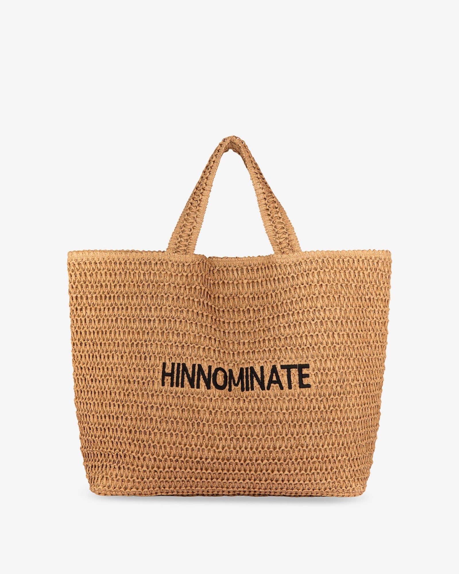 HINNOMINATE Borsa Raffia Grande-Naturale