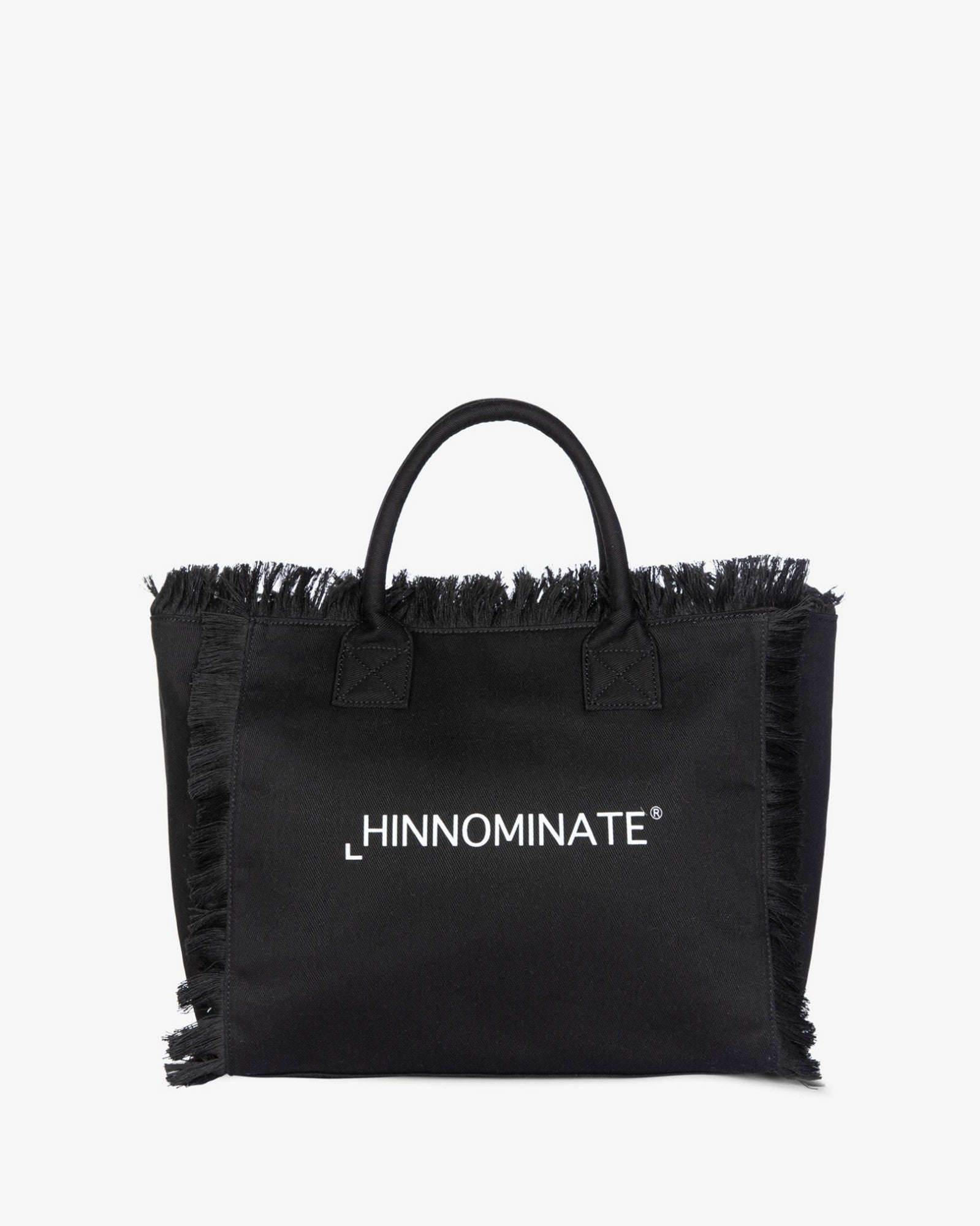 HINNOMINATE Borsa Canvas Grande-Nero