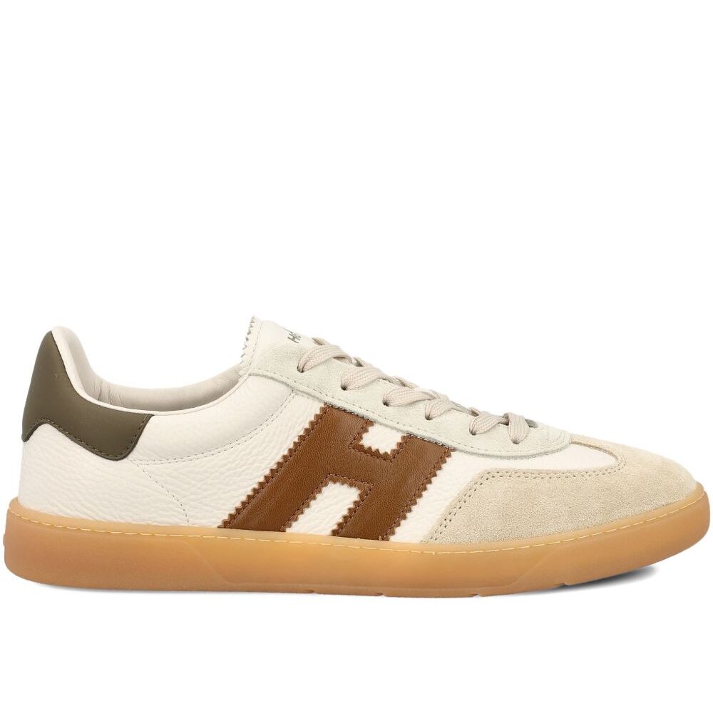 HOGAN Sneaker Uomo COOL-Bianco Beige Marrone