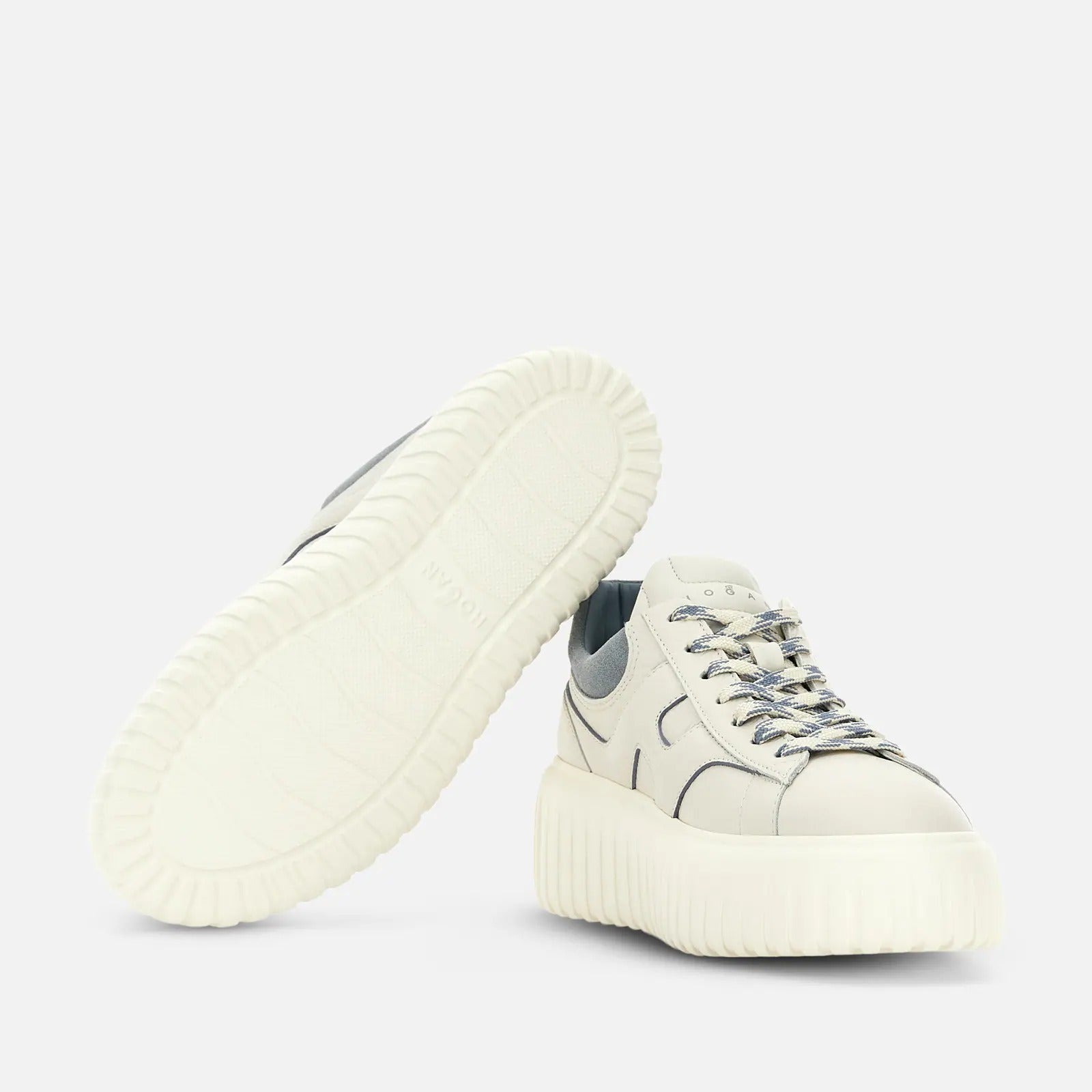 HOGAN Sneaker Donna H-STRIPES-Avorio Azzurro