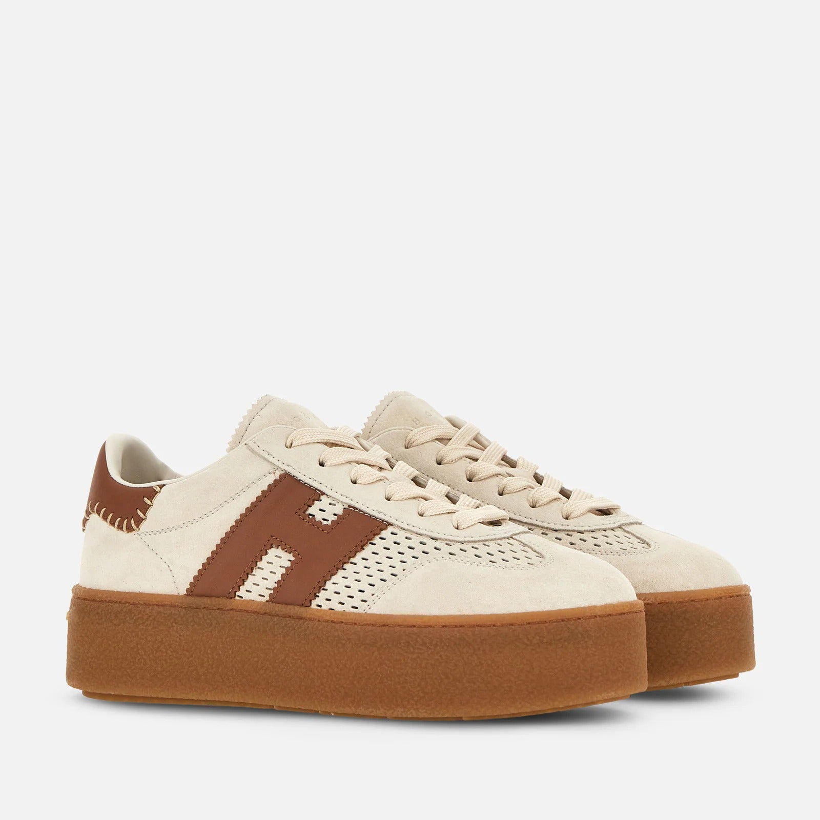 HOGAN Sneaker Donna Cool-Beige Marrone
