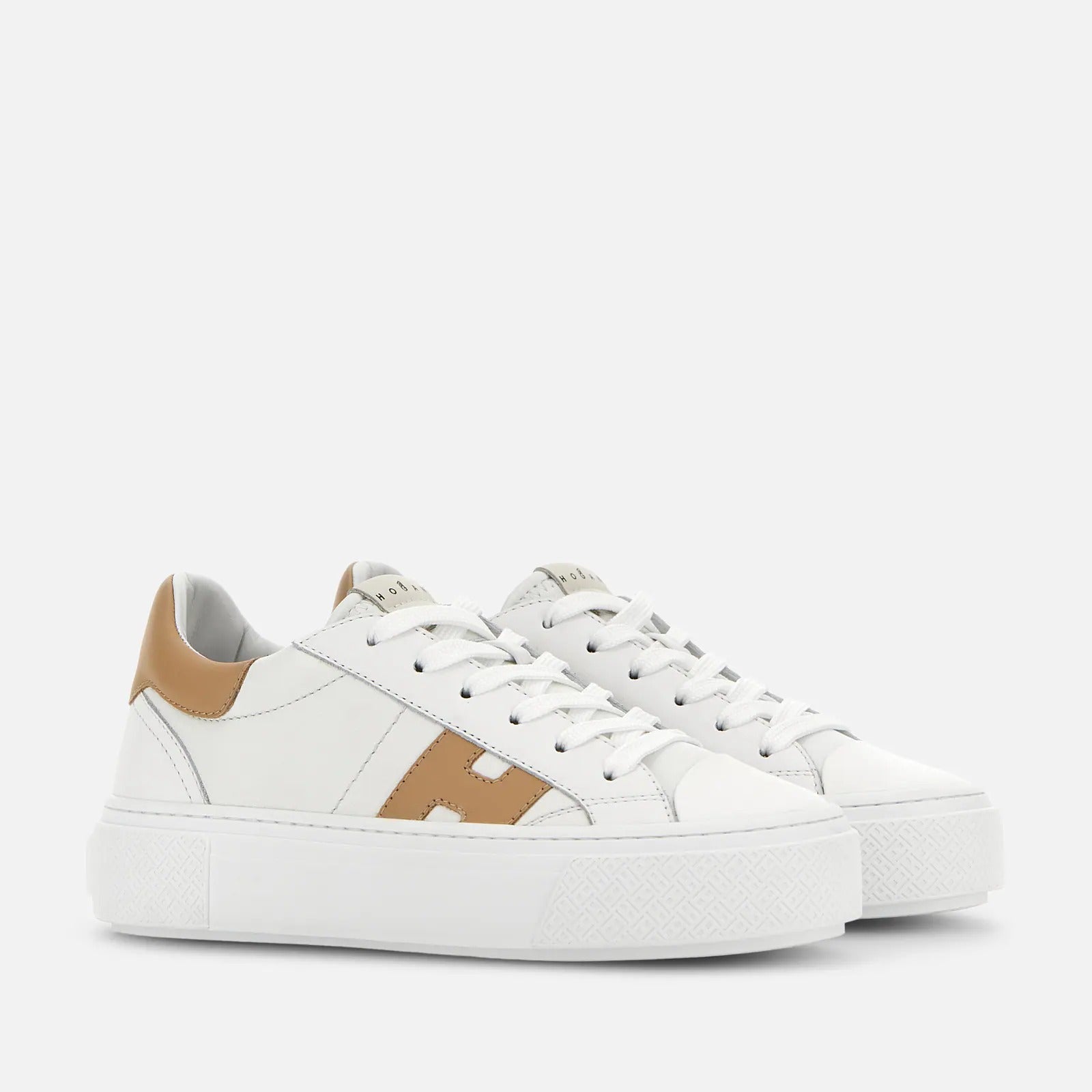 HOGAN Sneaker Donna Crosswind-Bianco Marrone