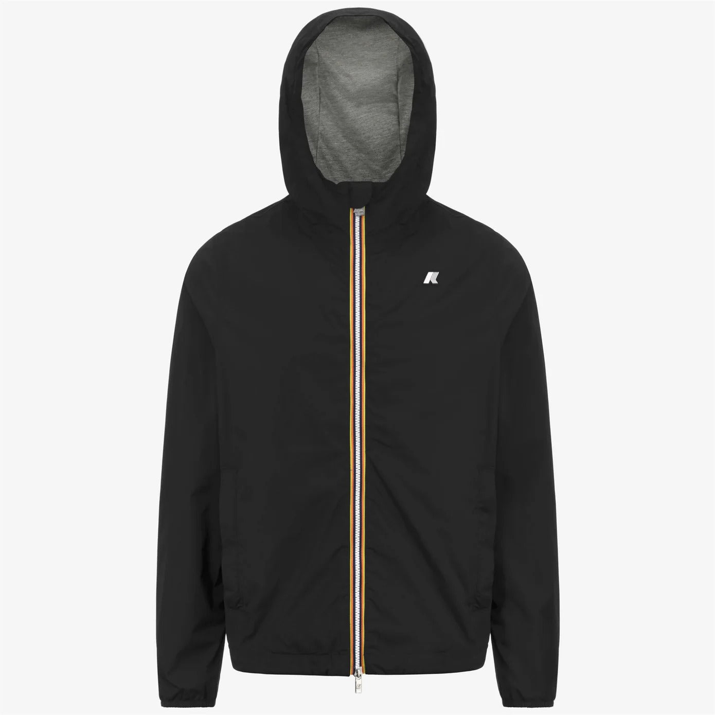 K-WAY Giubbino Uomo JACK STRETCH NYLON JERSEY-Black Pure