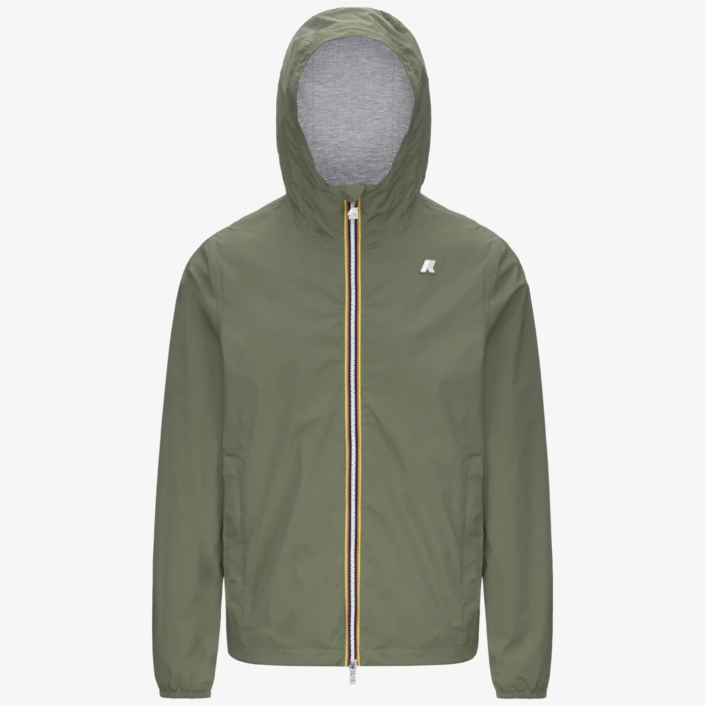 K-WAY Giubbino Uomo JACK STRETCH NYLON JERSEY-Green Lichen