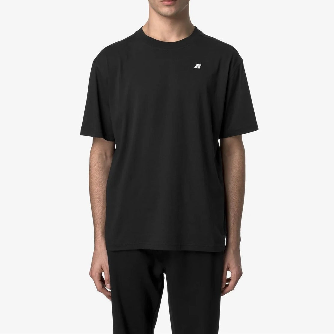 K-WAY T-Shirt Uomo SOLO JERSEY-Black Pure