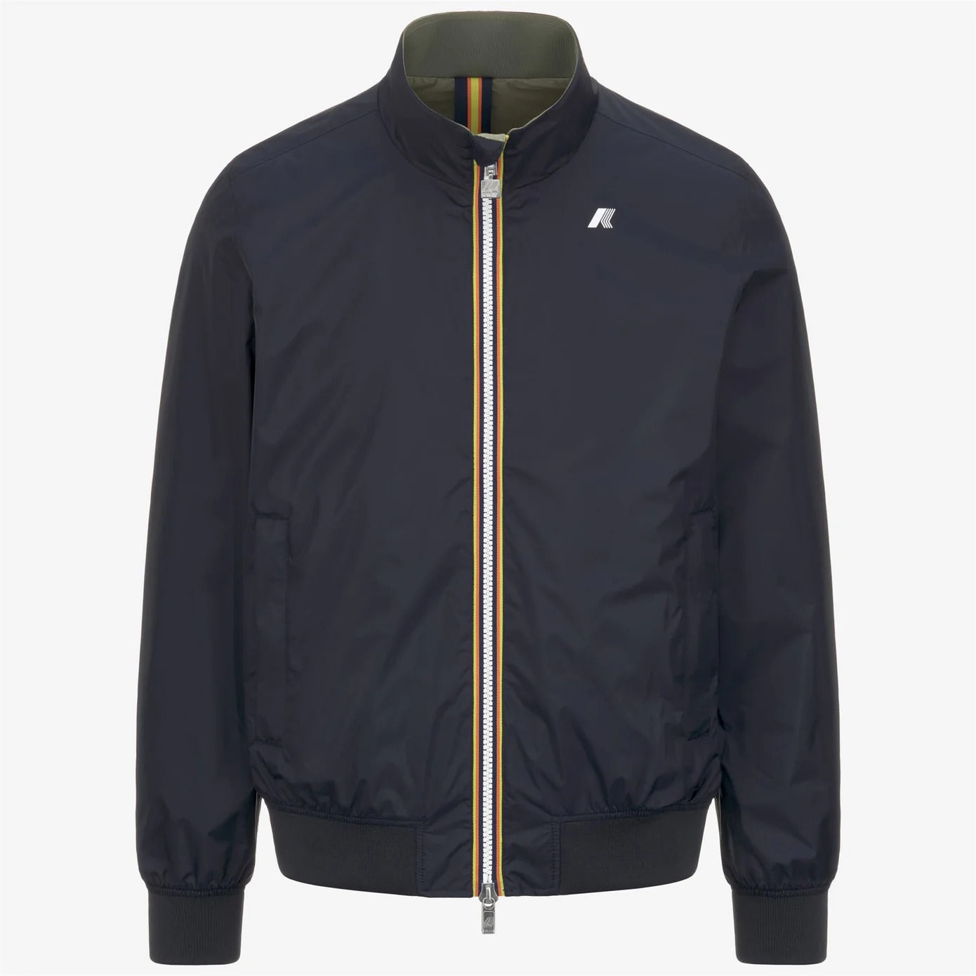 K-WAY Giubbino Uomo Arsene Plus 2 Reversible-Blue Depth Green Lichen