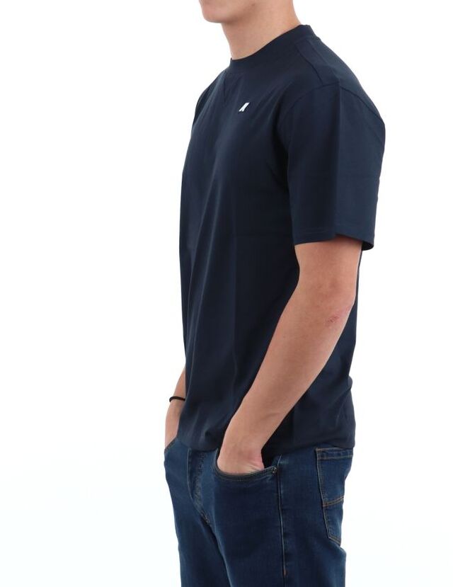 K-WAY T-Shirt Uomo SOLO JERSEY TRIANGLE-Blue Depth