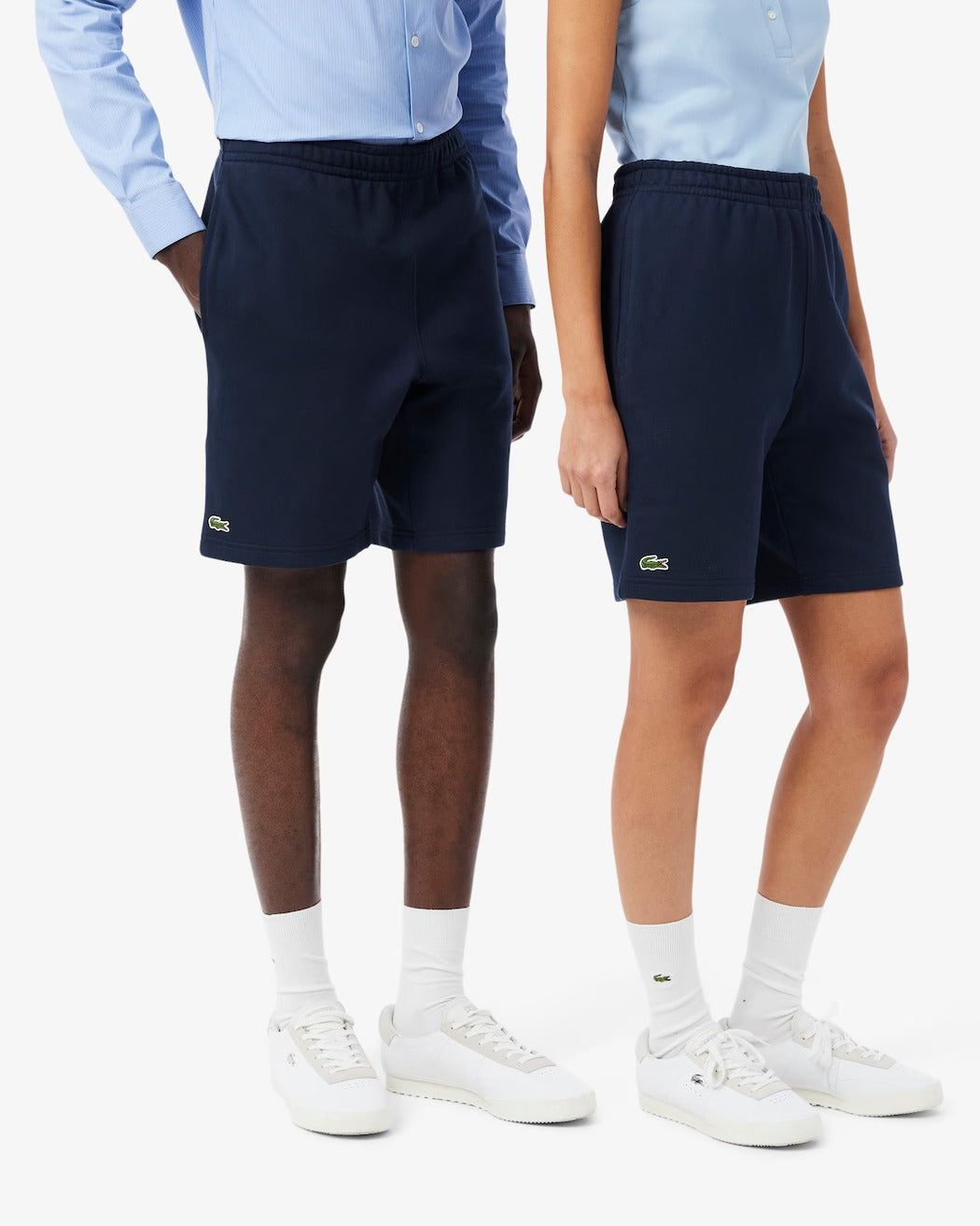 LACOSTE Shorts Unisex Tessuto Felpato-Blu Navy