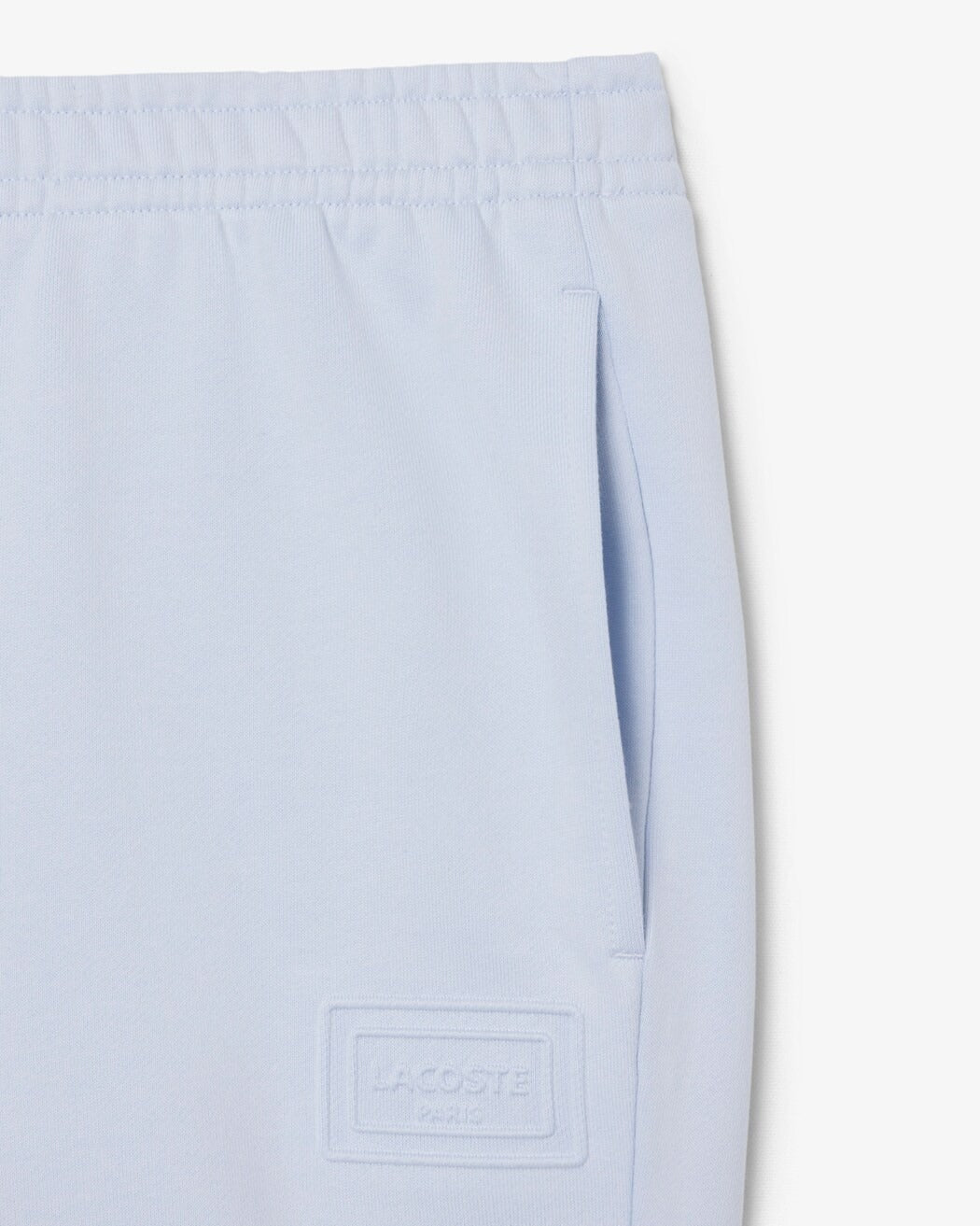 LACOSTE Shorts Unisex Tessuto Felpato-Blu Chiaro