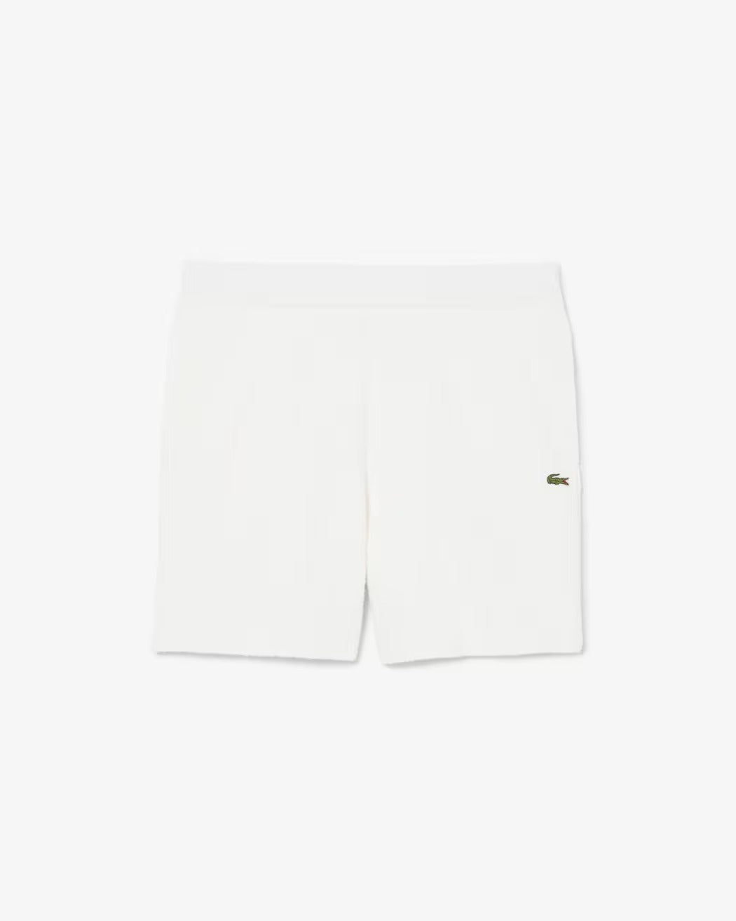 LACOSTE Shorts Uomo Maglia Bouclé-Bianco