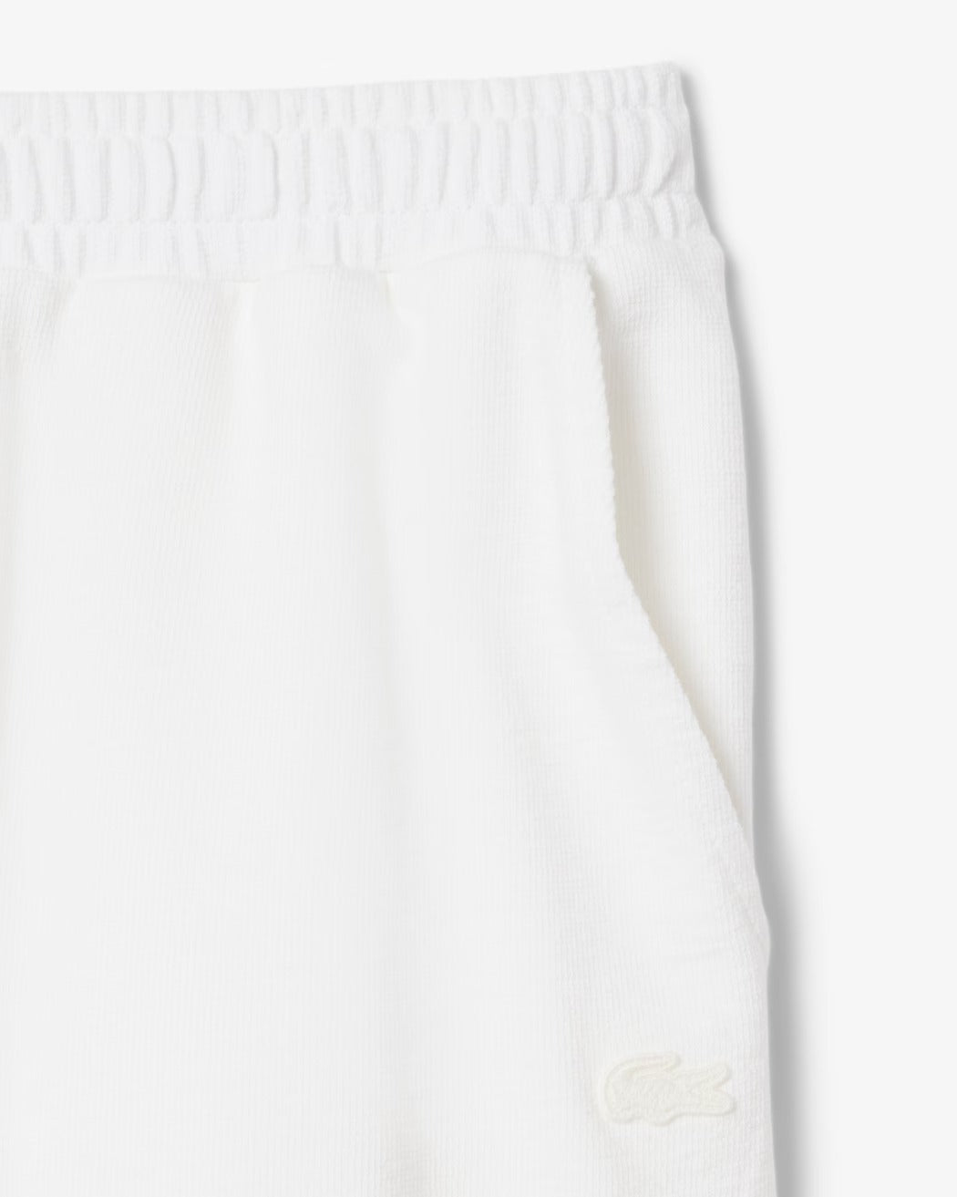 LACOSTE Shorts Uomo Jersey Cotone-Bianco