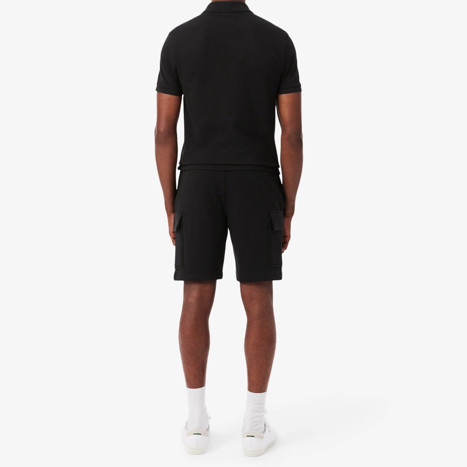 LACOSTE Shorts Uomo Cargo Cotone-Nero