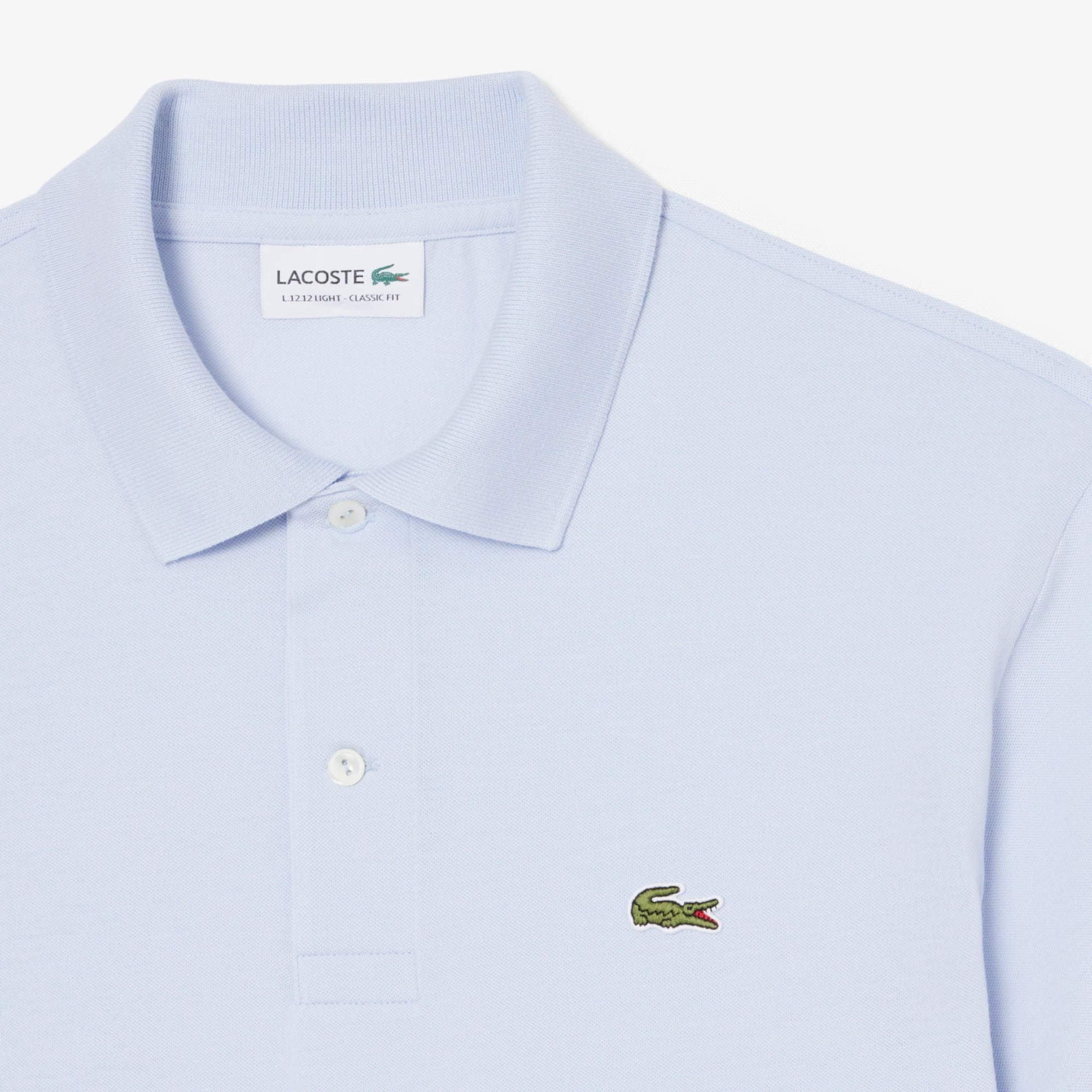 LACOSTE Polo Uomo L.12.12 Light-Blu Chiaro