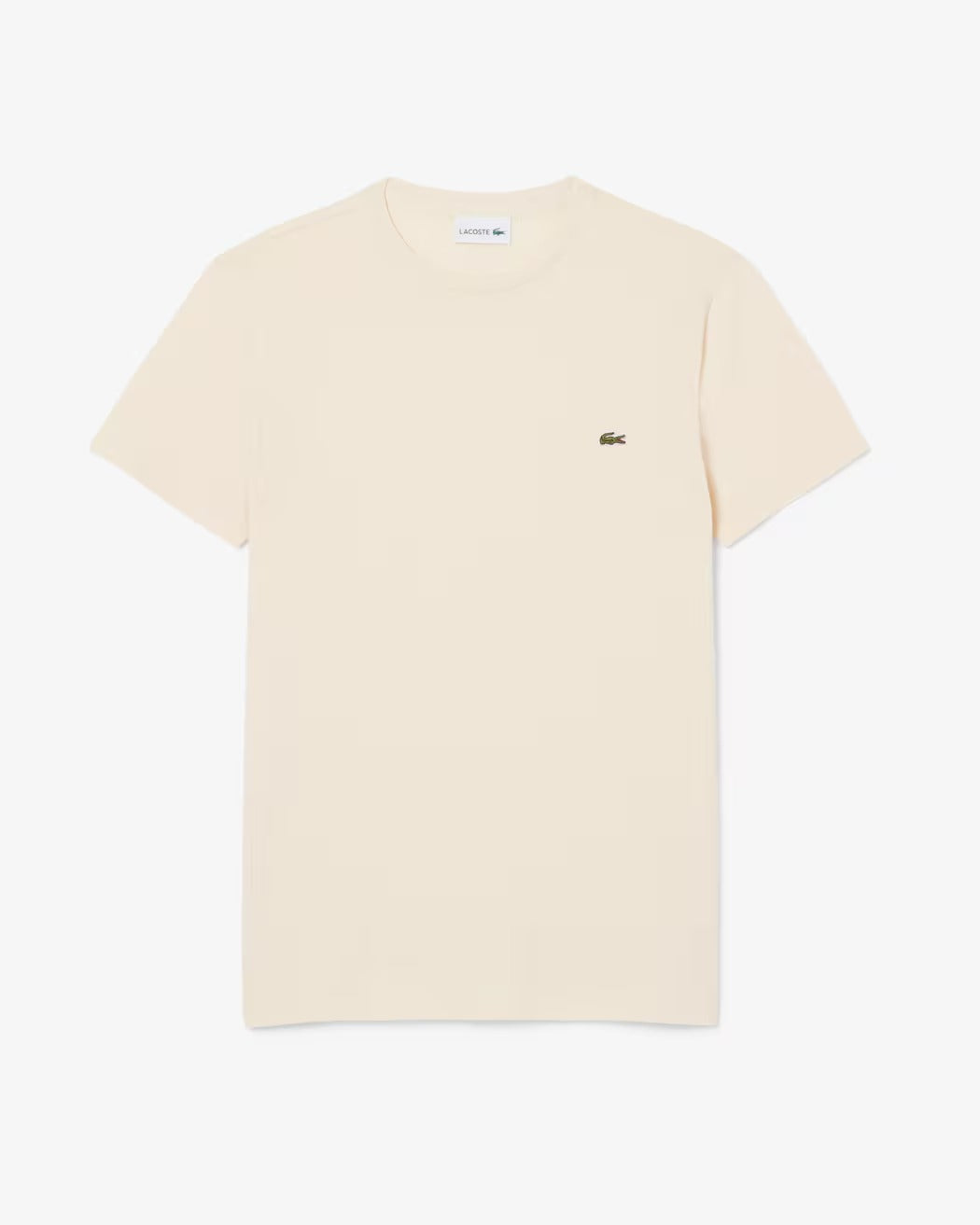 LACOSTE T-Shirt Uomo Cotone Pima-Beige