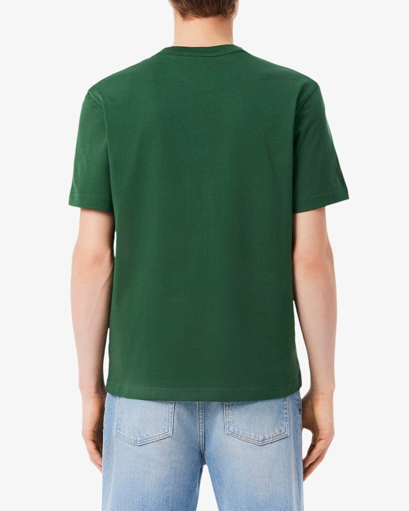 LACOSTE T-Shirt Uomo Cotone-Verde