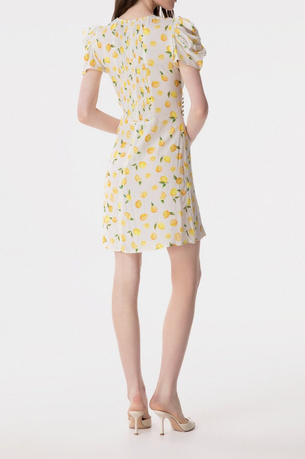 MAR DE MARGARITAS Abito Corto Karin-Citron Ecru