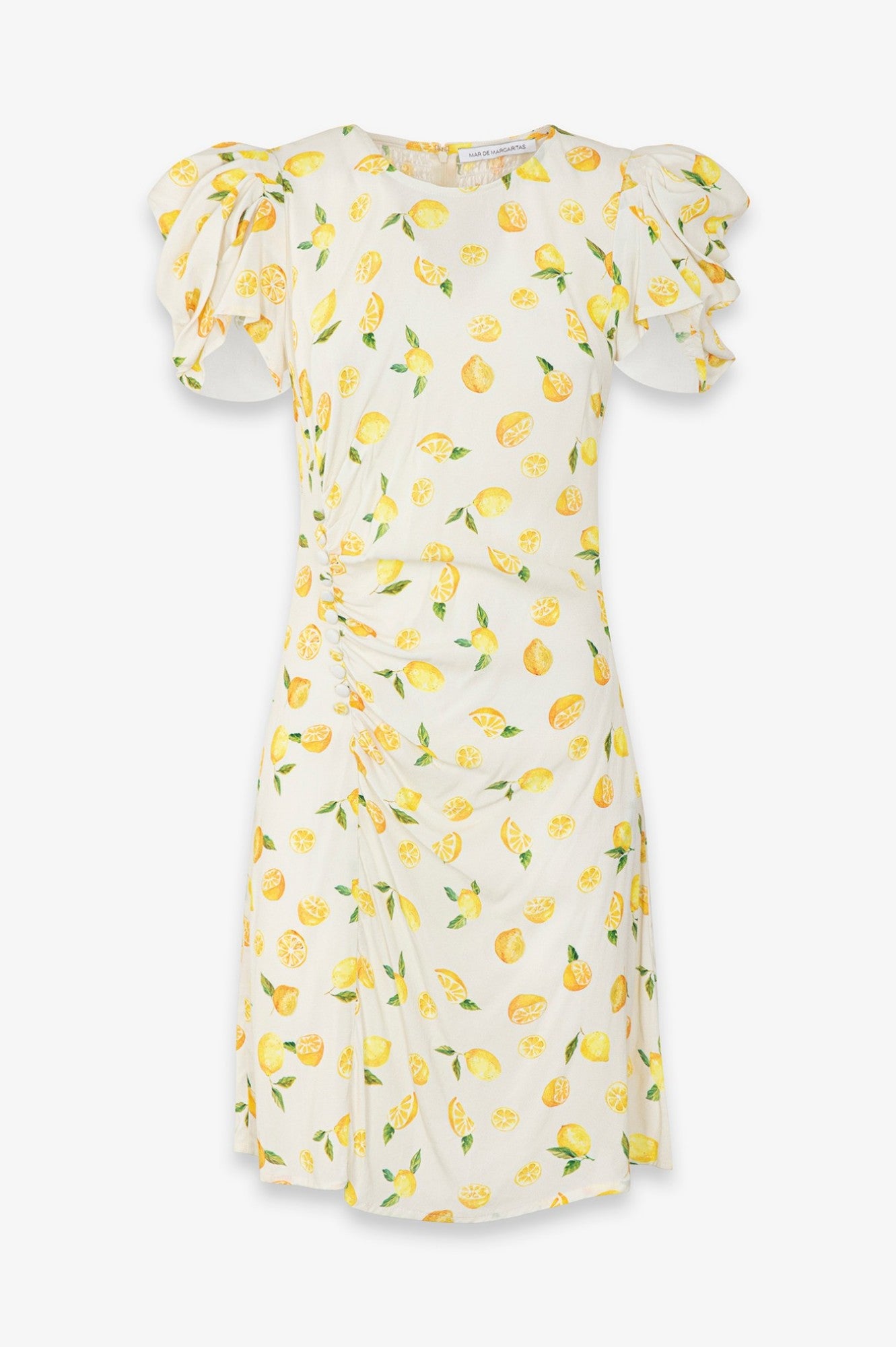MAR DE MARGARITAS Abito Corto Karin-Citron Ecru