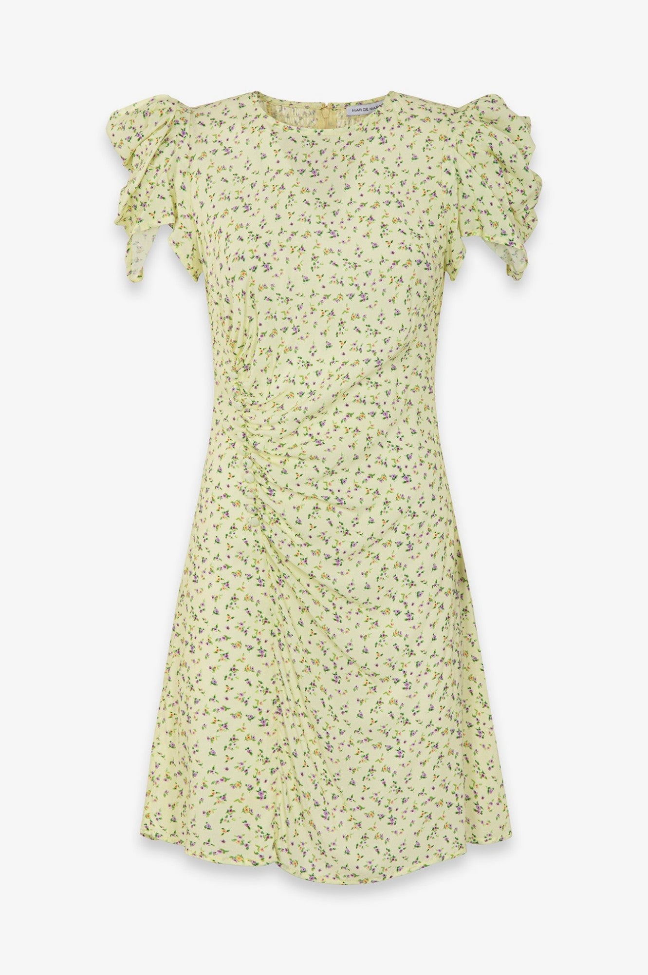 MAR DE MARGARITAS Abito Corto Karin-Jasmin Giallo