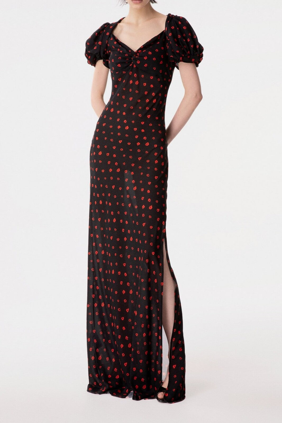 MAR DE MARGARITAS Abito Lungo Benedetta-Rose Nero