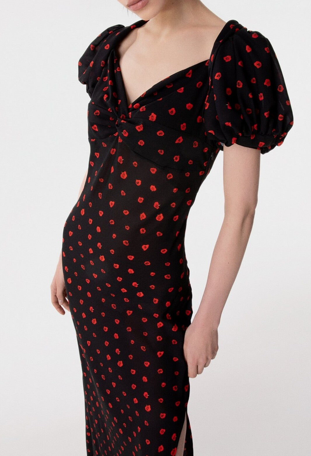 MAR DE MARGARITAS Abito Lungo Benedetta-Rose Nero