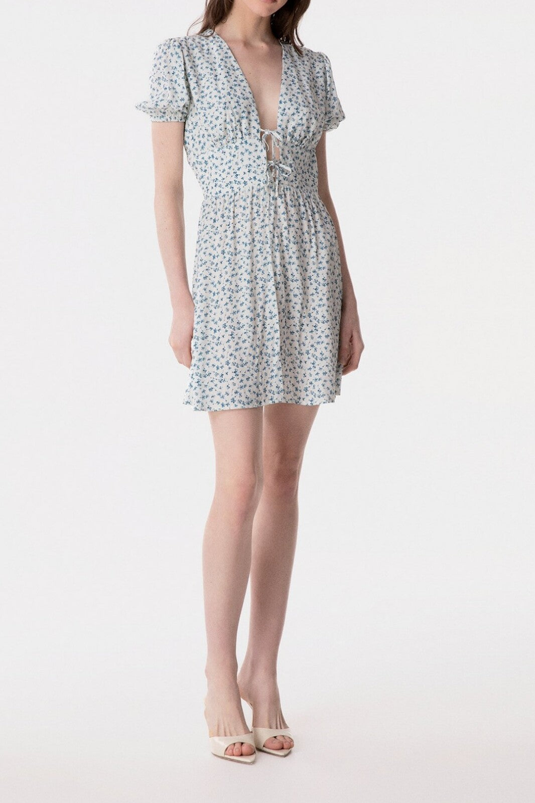 MAR DE MARGARITAS Abito Corto Atena-Clover Ecru